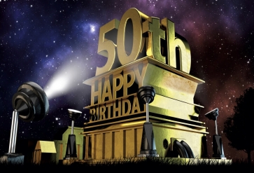 Movie Theme 50th Birthday Backdrop Party Photography Background