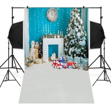 Attractive Fashion Christmas Tree Fireplace Christmas Photography Backdrops
