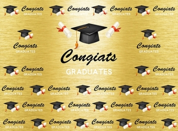 Bachelor Cap Preschool Graduation Backdrops Photography Background