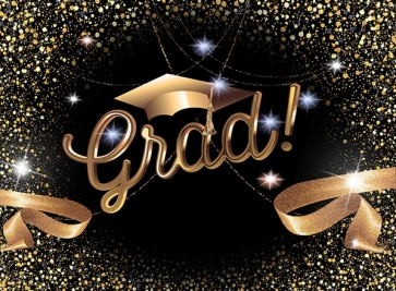 Bachelor Cap Photography Background Shining Graduation Backdrops