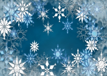 Christmas Party Snowflake Backdrop Decoration Prop Photo Booth Photography Background
