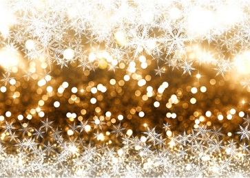 Gold Glitter Snowflake Backdrop Stage Decoration Prop Christmas Party Photography Background