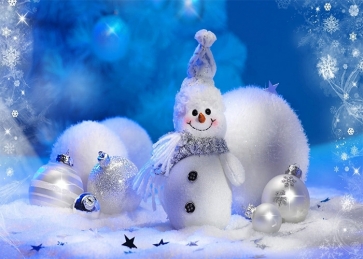 Snowman Snowflake Christmas Photo Backdrop Party Decoration Prop Photography Background