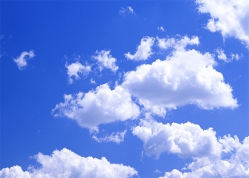 Blue Sky White Cloud Backdrop Photo Booth Photography Background Decoration Prop