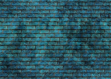 Personalise Blue Wall Brick Backdrop Decoration Prop Studio Photo Booth Video Photography Background