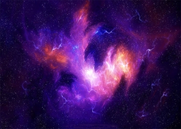 Outer Space Star Lightning Galaxy Backdrop Studio Stage Photography Background