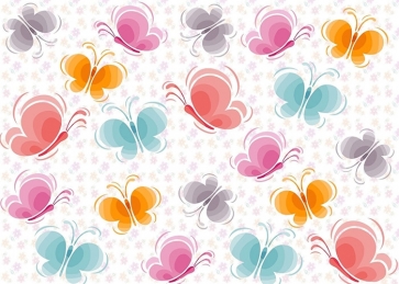Personalized Butterfly Backdrop For Baby Shower Birthday Photography Background