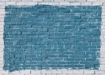 Outer Ring Grey Middle Blue Brick Wall Backdrops Studio Party Photography Background