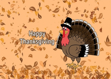 Cartoons Turkey Theme Thanksgiving Backdrop Party Stage Photography Background