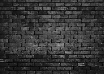 Retro Black Brick Wall Background Studio Photography Backdrop