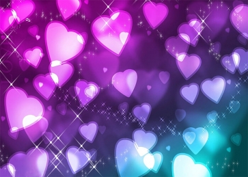 Early 2000s Retro 90s Heart Backdrop Party Background