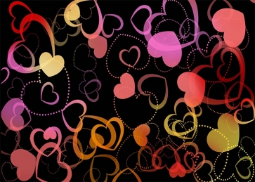 Retro Early 2000s Backdrop 90s Heart Background