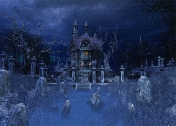 Scary Castle Halloween Backdrop Stage Studio Party Background