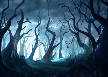 Fear Scary Forest Halloween Backdrop Stage Studio Party Background