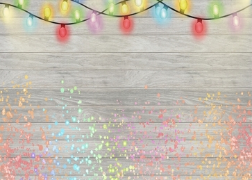 Personalized Fairy Light Wood Wall Backdrop Party Background