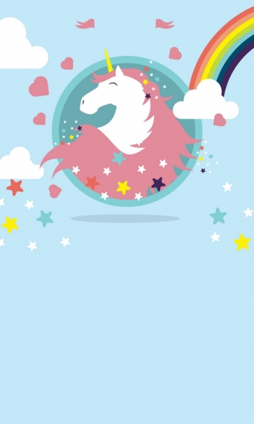 Rainbow Star Baby Photo Background Unicorn Backdrop