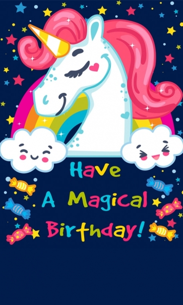  Attractive Fashion Baby Birthday Party Unicorn Backdrop 