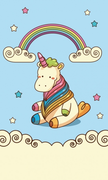  Attractive Fashion Rainbow Unicorn Backdrops For Baby Photography