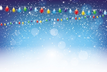 Snowflake Multicolor Lights Christmas Party Backdrop Decoration Prop