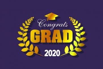 Personalized 2020 Graduation Backdrop Decorations Banner Background