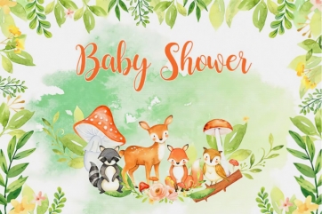 Safari Wild Theme Baby Shower Backdrop Photography Background Decoration Prop