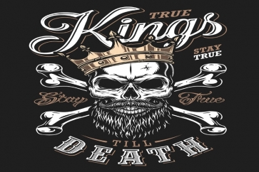 Kings Death Skeleton Skull Halloween Party Backdrop Stage Photography Background Decoration Prop