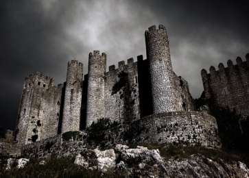 Dark Castle The Haunted Cathedral Halloween Photo Backdrop