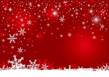 Merry Christmas Snowflake Backdrop Party Photography Background