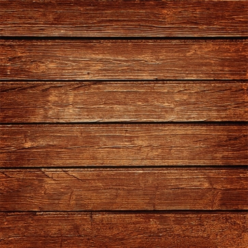 Brown Large Wooden Strip Vinyl Wood Backdrops
