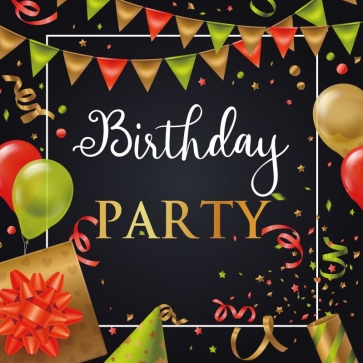 Happy Birthday Banner Backdrop Party Photography Background Decorations Props