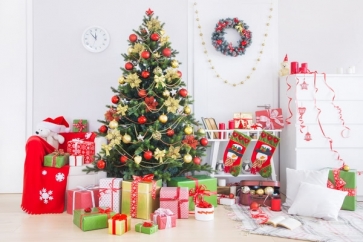 Gift Box Christmas Tree Backdrop Christmas Background