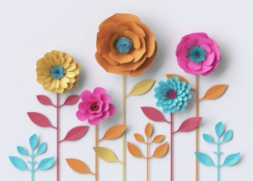Personalized Flower Wall Background Intuition Backdrops