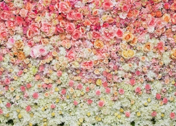 Baby Shower Floral Backdrop Vinyl 3D Flower Photography Background Decoration Prop