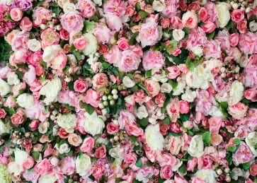 Rose Flower Wallpaper Backdrop Outdoor Wedding Bridal Shower Photography Background Decoration Prop
