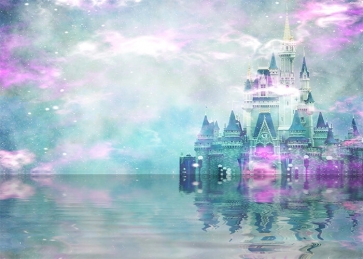 In The Lake Surface Wonderland Castle Background Party Photography Backdrop
