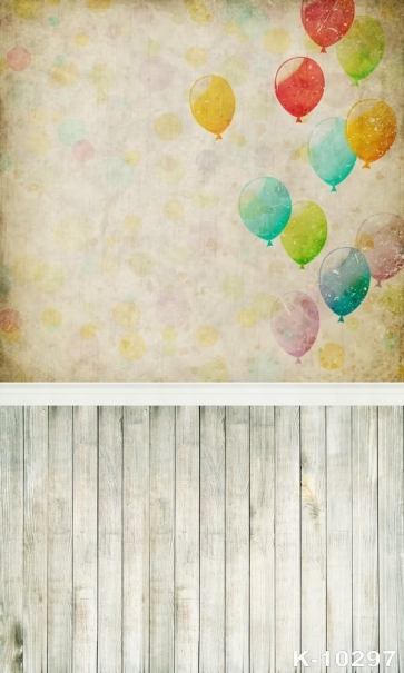 Full Of Childlike Colorful Balloons Background Walls Vinyl Studio Backdrop