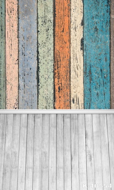 Vintage Old Multicolor Wooden Wall Vinyl Photography Background