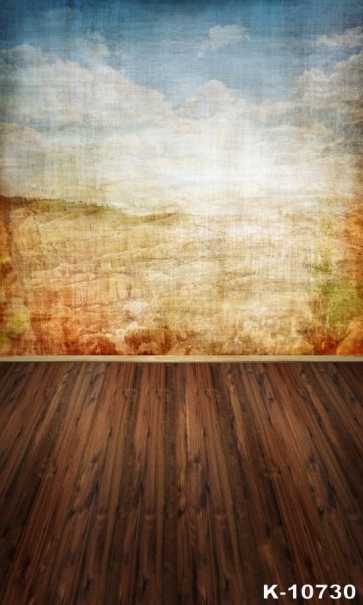 Vintage Old Scenic Background Wooden Floor Combination Vinyl Photography Backdrops