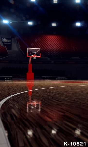 Basketball Court Personalized Backdrop Photoshoot Background