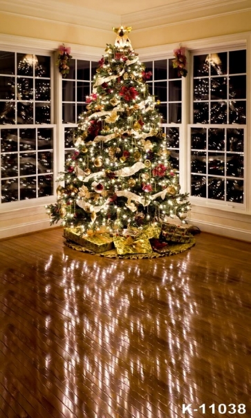 Christmas Tree Ring Bells Indoor Christmas Backdrops for Stage