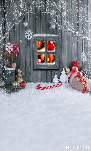 Christmas Snowman Gifts for Kids Vinyl Photography Backdrops
