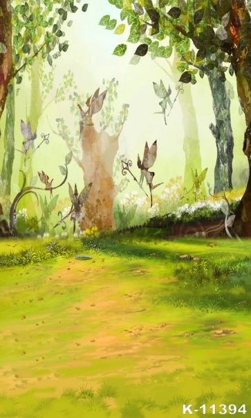 Scenic Forest in Fairy Tales Painted Photography Backdrops