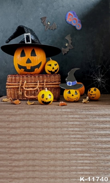  Pumpkin Theme Halloween Backdrop For Photos Background