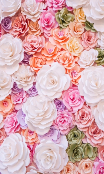 Romantic Colorful Flowers Background Pro Photo Backdrops