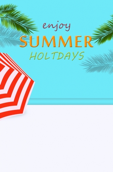 Enjoy Summer Holtdays Backdrop Studio Photography Background Prop