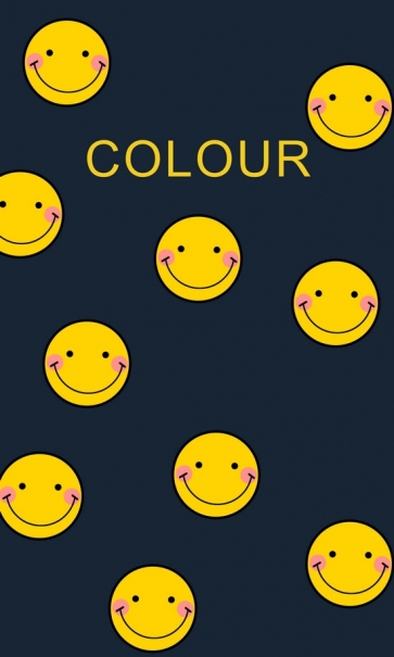 Yellow Colour Smiley Expression Party Backdrop Wallpaper Background Decoration Prop