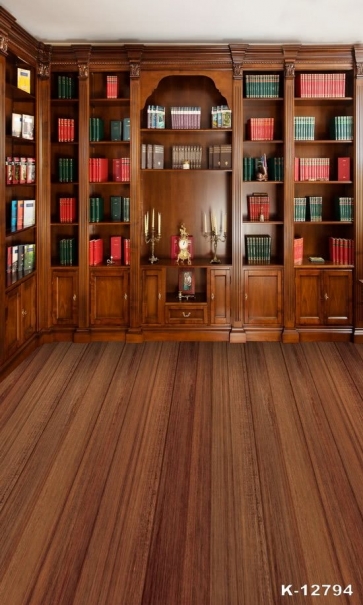 Amuzig: Office High Resolution Zoom Background Bookshelf / Free