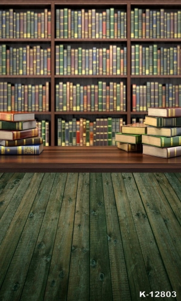 Rustic Bookshelf Background Photography Backdrop Decoration Prop