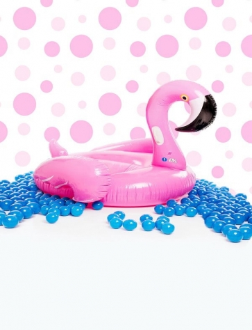Flamingo Swimming Ring Theme Baby Shower Backdrop Studio Portrait Photography Background Prop
