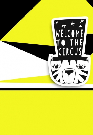 Welcome To The Circus Theme Party Backdrop Photography Background Prop